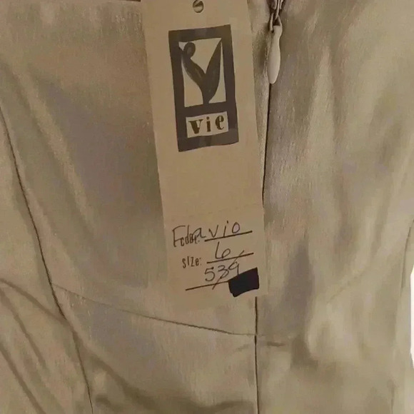 Flavio Castellani gold dress new with tag - Picture 8 of 12